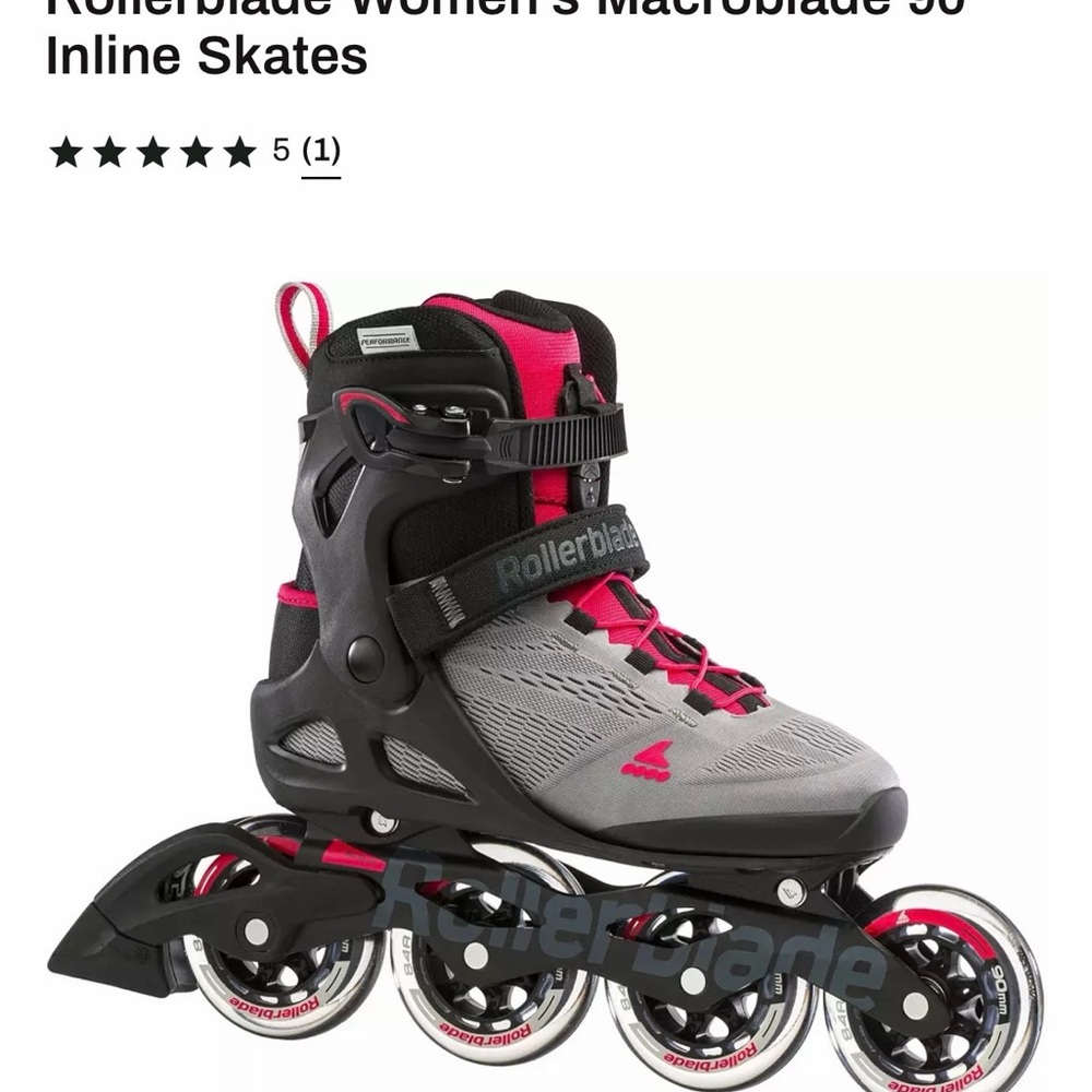 Rollerblade Women's Macroblade 90 Inline Skates - Black and Pink size 8.5